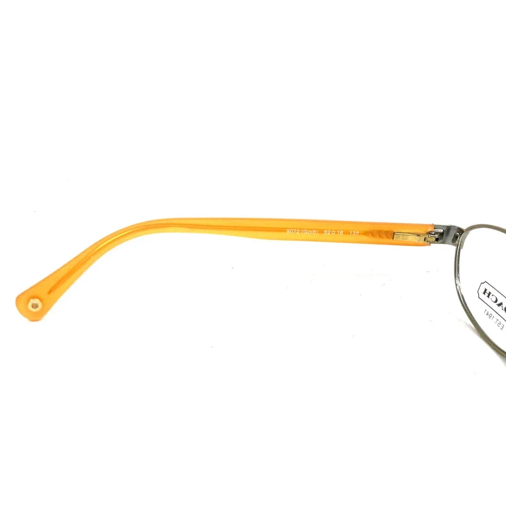 Coach Eyeglasses Frames HC5032 Randi 9072 Gold Orange Oval Full Rim 52-16-135